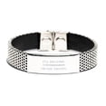 thumbnail image 1 of Stainless Steel Bracelet for Veterinarian Hope and Inspiration Gift for Christmas and Graduation - Ill become Veterinarian or die trying, 1 of 4