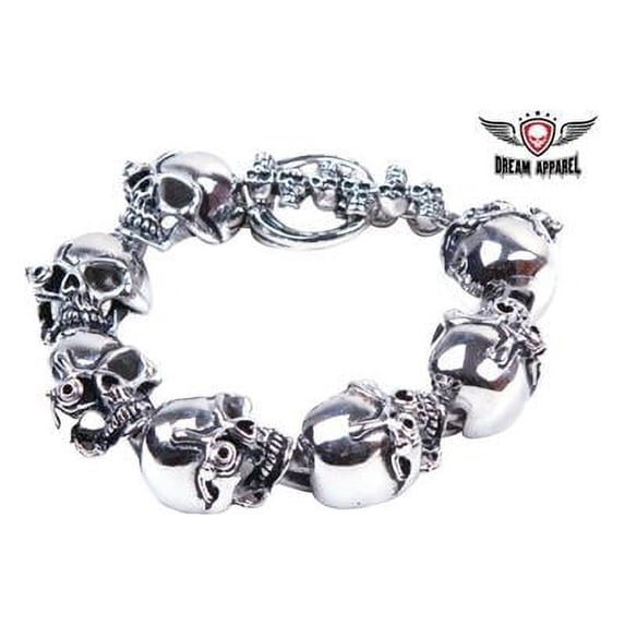Stainless Steel Bracelet with Cyborg Eyes - Small