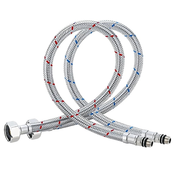 Stainless Steel Braided Hose Extension Tube with Superior Corrosions Resistance for Flexible Waters Connection