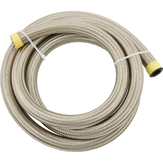 Stainless Steel Braided Hose Line, -10 AN, 20 Ft.