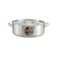 thumbnail image 1 of Stainless Steel Brazier Pan 15-Quart with Cover - NSF Certified Induction Brazier for Restaurant & Home Kitchen - Heavy Duty 18-8 Stainless Steel Cookware, 1 of 2