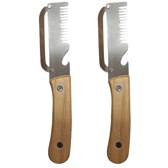 Stainless Steel Bread Knife & Multifunctional Peeling Knife for Kitchen Use – Sharp, Rust-Resistant, Ergonomic Handle – Ideal for Potatoes, Fruits and Vegetables(2Pcs) B