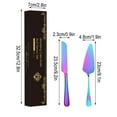 thumbnail image 1 of Stainless Steel Bread Knife and Cake Spatula Set - Elegant Plated Cutlery for Bread, Cake, Cheese, and Pizza - Perfect for Parties and Celebrations, 1 of 2