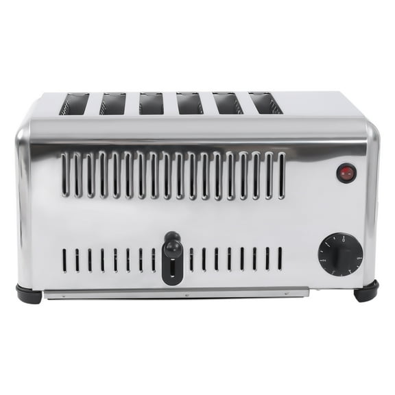 Stainless Steel Bread Machine – Wave Heating Technology and Crumb Tray for Quick and Uniform Toasting