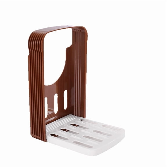 Stainless Steel Bread Slicer Guide for Homemade Loaf, Adjustable Toast Slicing Machine with Even Thickness Slots, Compact Foldable Bread Cutter for Bagels and Cakes