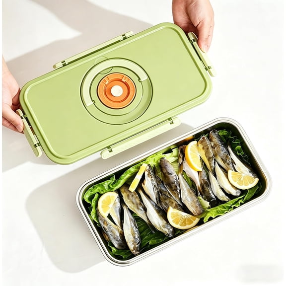 Stainless Steel Bread Storage Box with Adjustable Air Valve Lid and Time Record, Airtight Container for Toast Bagel Muffin