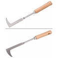 Stainless Steel Brick Gap Weeding Tool, 11.8 Inch L-Shaped Hook Weeder ...