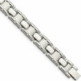 thumbnail image 1 of Stainless Steel Brushed And Polished 8.75In Bracelet Made In China -Jewelry By Sweet Pea, 1 of 7