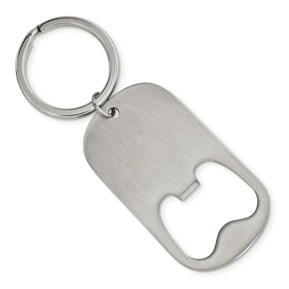 Stainless Steel Brushed Functional Bottle Opener Key Chain