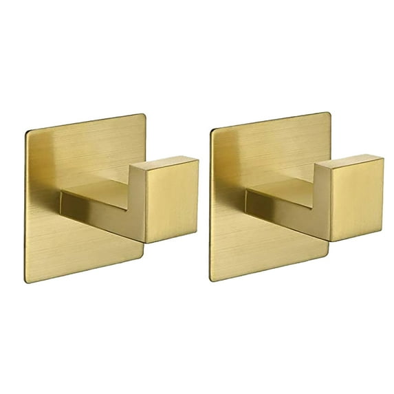 Stainless Steel Brushed Gold Wall Rack No-Drilling Self- Towel Holder For Kitchen Bathroom Door 60cm Home Improvement Tools