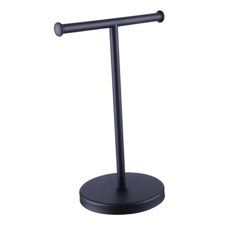 Stainless Steel Brushed Movable Dual Washcloth Display Jewelry -Standing Towel Rack Towel Holder Stand Hanger for bathroom and
