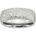 thumbnail image 1 of Stainless Steel Brushed & Polished Textured 8mm Band, 1 of 9