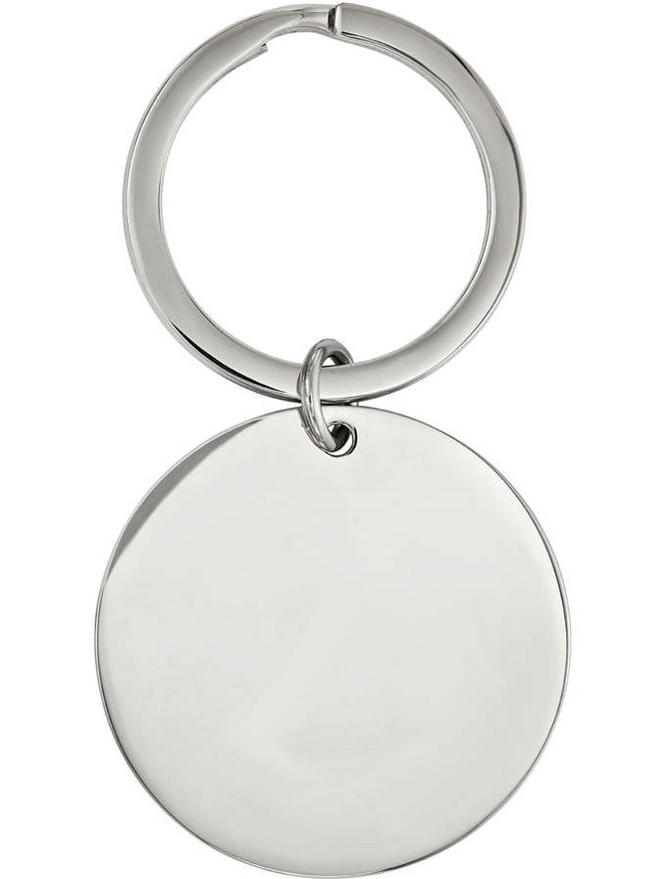 Reversible Chain Key Stainless Steel Brushed and Polished 1.85mm Reversible Circle Key Chain ...