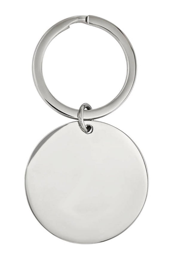 Stainless Steel Brushed and Polished 1.85mm Reversible Circle Key Chain
