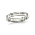 thumbnail image 1 of Stainless Steel Brushed and Polished Band Ring (4mm), 1 of 6