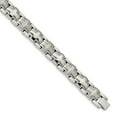 thumbnail image 1 of Stainless Steel Brushed and Polished Cross 8.25in Heavy Link Chain ; for Adults and Teens; for Women and Men, 1 of 4