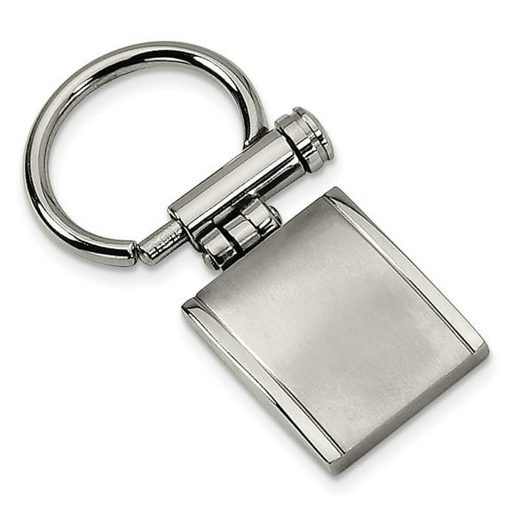 Stainless Steel Brushed and Polished Key Chain