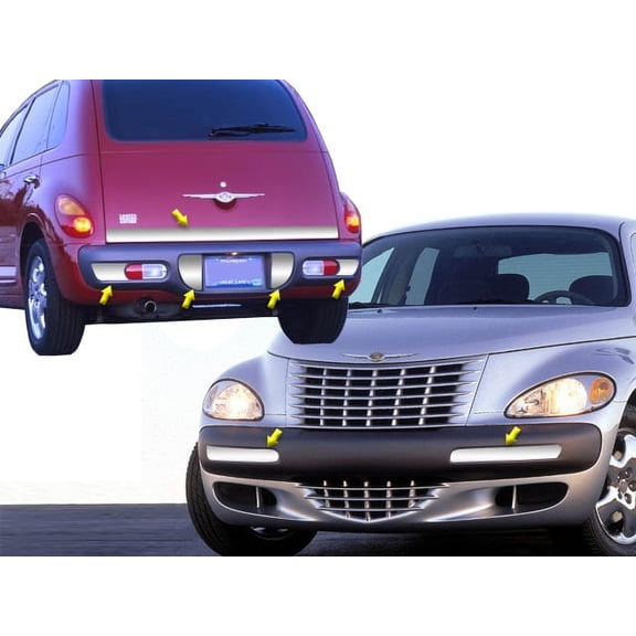 Stainless Steel Bumper Trim 7Pc Fits 2001 Chrysler PT Cruiser BP41700-1 QAA