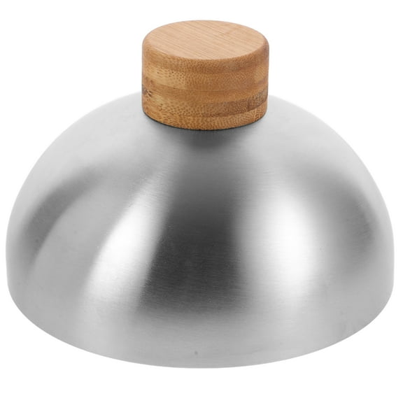 Stainless Steel Burger Lid Hamburger Food Serving Dome Outdoor Bbq Griddle Dome Steak Lid