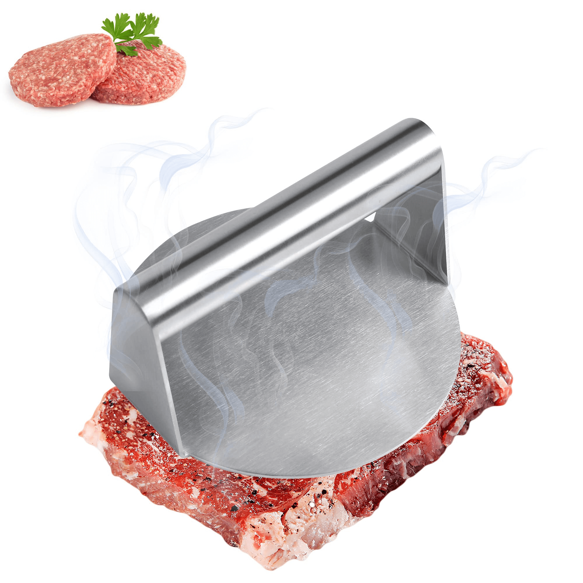 Smash Burger Press 6'' Round Burger Grill Press For Griddle Meat