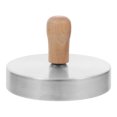 thumbnail image 1 of Stainless Steel Burger Press Round Shape Meat Pressing Tool With Wood Handle Bacon Grill Non-Stick Smooth Hamburger Press For Top Griddle Cooking, 1 of 7