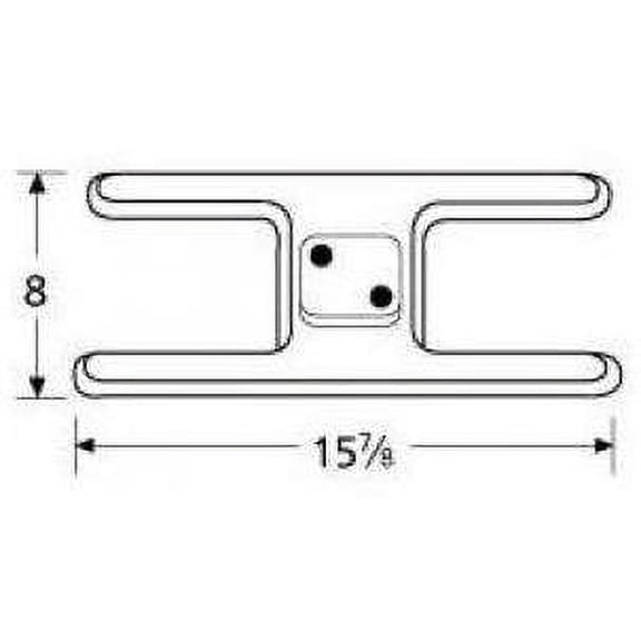 Stainless Steel Burner Head Replacement for Select Charbroil and Patio Kitchen