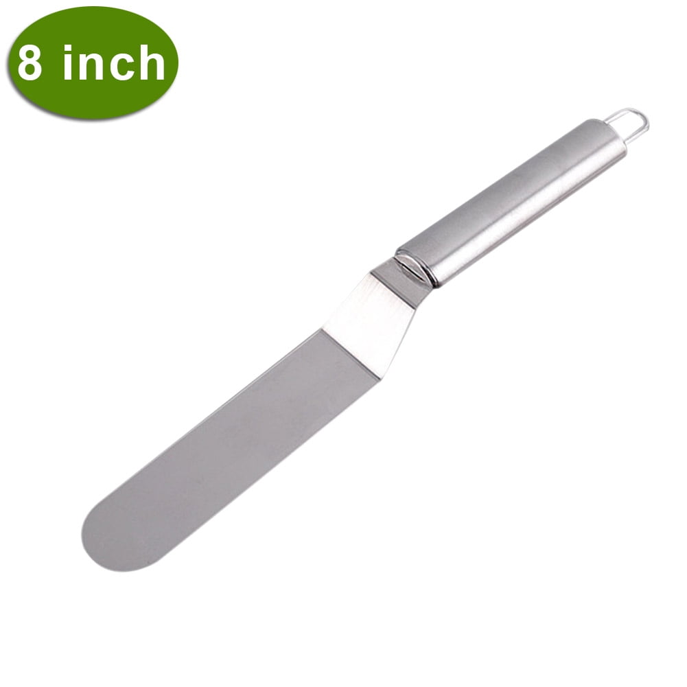 Stainless Steel Butter Cake Cream Blade Spatula Bend Icing Frosting Spreader Fondant Pastry Tool New, Size: 8, Other