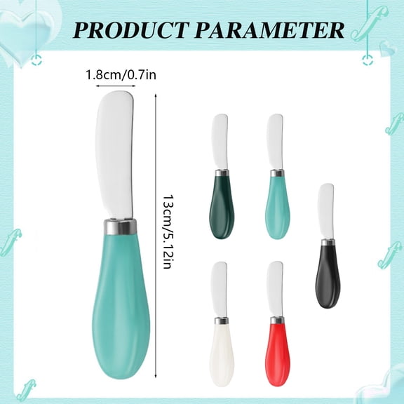 Stainless Steel Butter Spreader with Elegant Ceramic Handle, Multipurpose Kitchen Tool for Spreading Butter Jam Cheese on Bread for Daily Breakfast Use