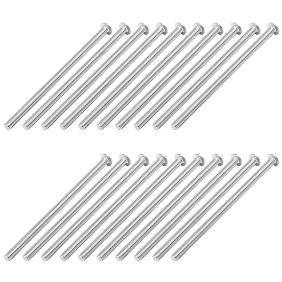 Stainless Steel Button Head Screw, Hex Socket Bolts Type: / 4mm Bolt Size: x 75mm Your Pack Quantity:20,20x screws,silver