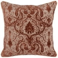 thumbnail image 1 of Saltoro Sherpi Fabric Throw Pillow with Floral and Paisleys Pattern, Red, 1 of 5