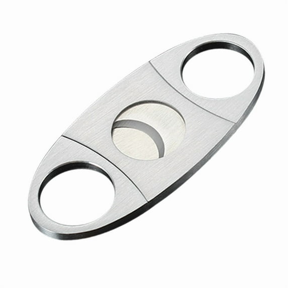 Stainless Steel COHIBA Cigar Cutter Metal Classic Cutter Guillotine Cigar Scissors Gift Puncher Cutting Knife Cigar Accessory (A)