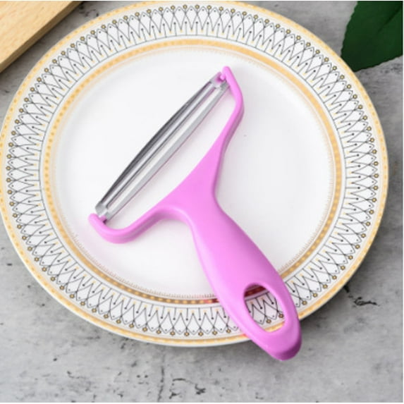 Stainless Steel Cabbage Cutter and Vegetable Peeler Knife,Wide Mouth Vegetable Peeler,Ergonomic Handle,Multi-Angle Peeling,Rust-Resistant,Portable Kitchen Peeler for Fruits and Vegetables