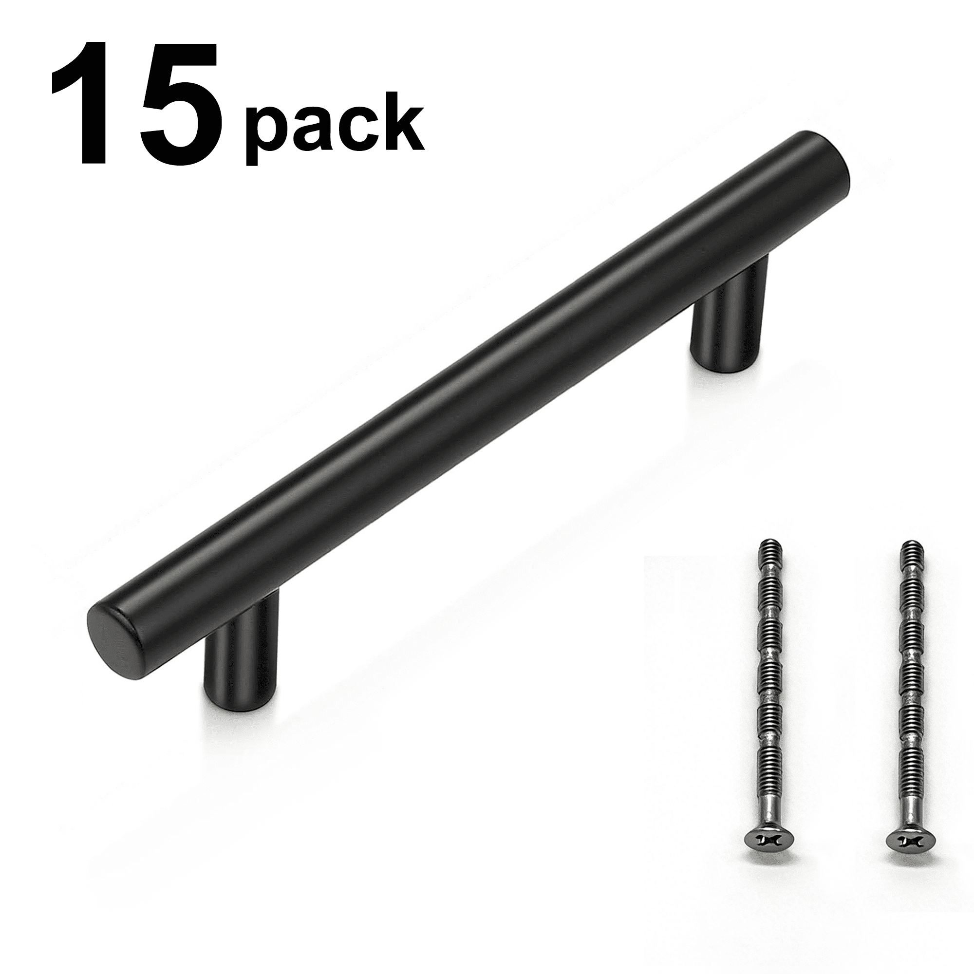 Stainless Steel Cabinet Handles Drawer Pulls for Kitchen Cabinets, Dresser Drawer (15 Pack)