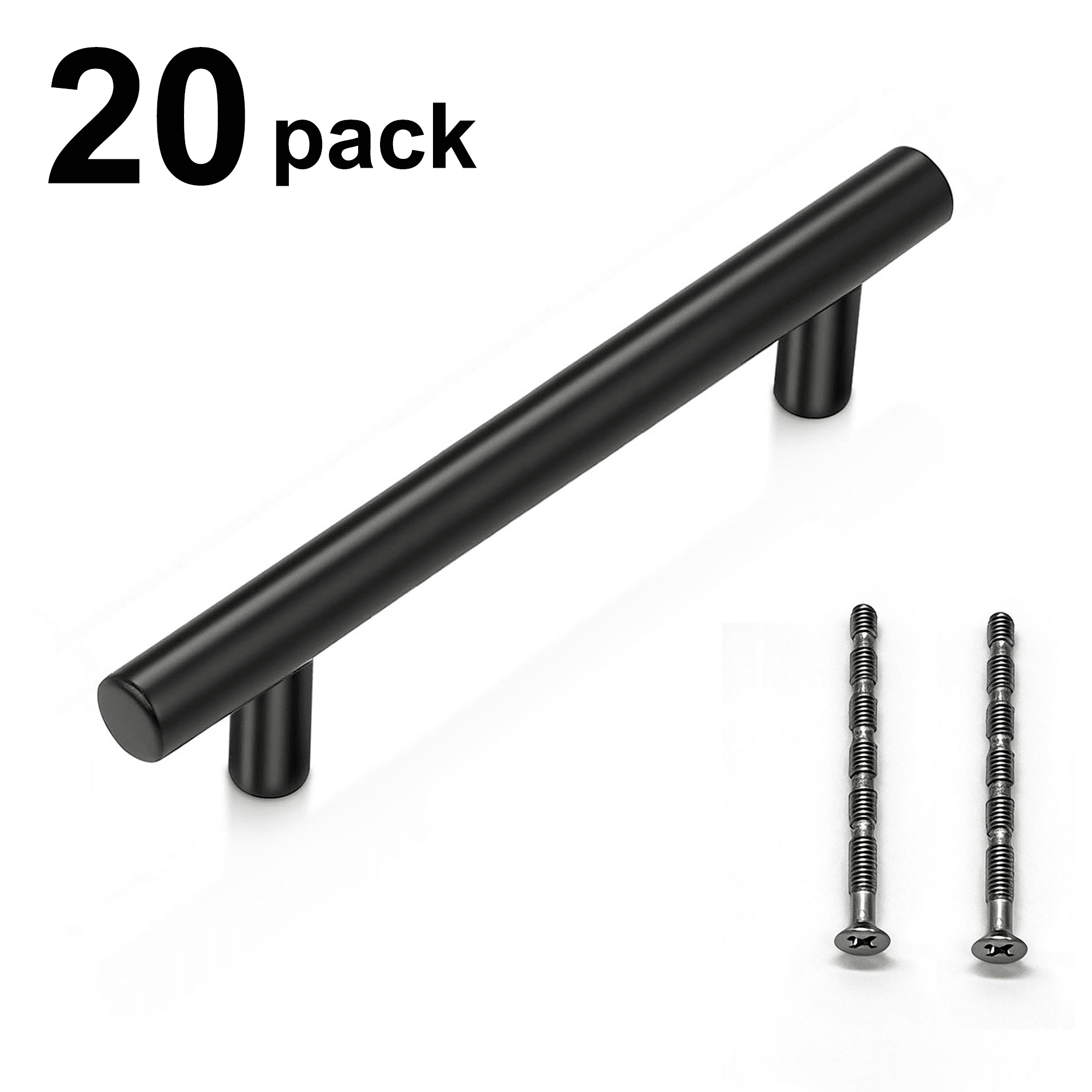 Stainless Steel Cabinet Handles Drawer Pulls for Kitchen Cabinets, Dresser Drawer (20 Pack)
