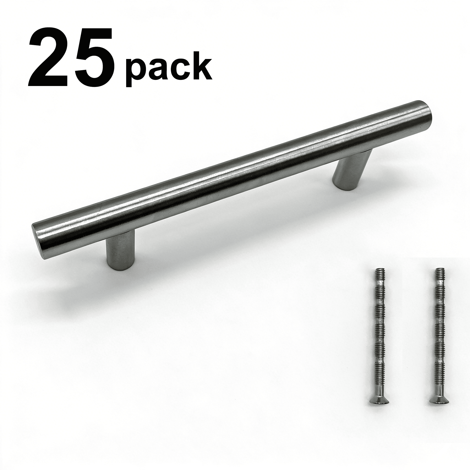 Stainless Steel Cabinet Handles Drawer Pulls for Kitchen Cabinets, Dresser Drawer (25 Pack)