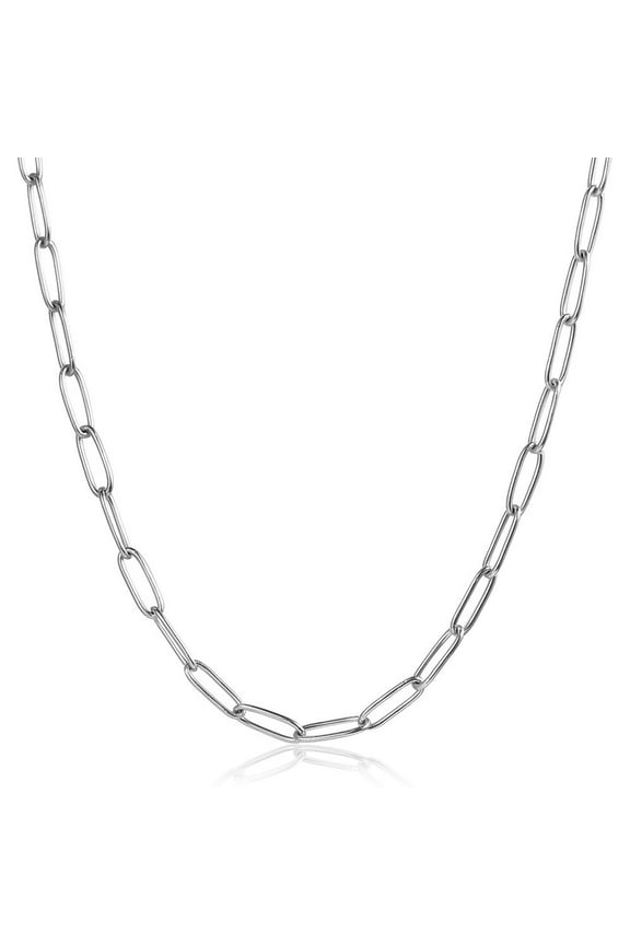 Stainless Steel Cable Chain Necklaces Women Choker Necklace 16inch 18inch 20inch