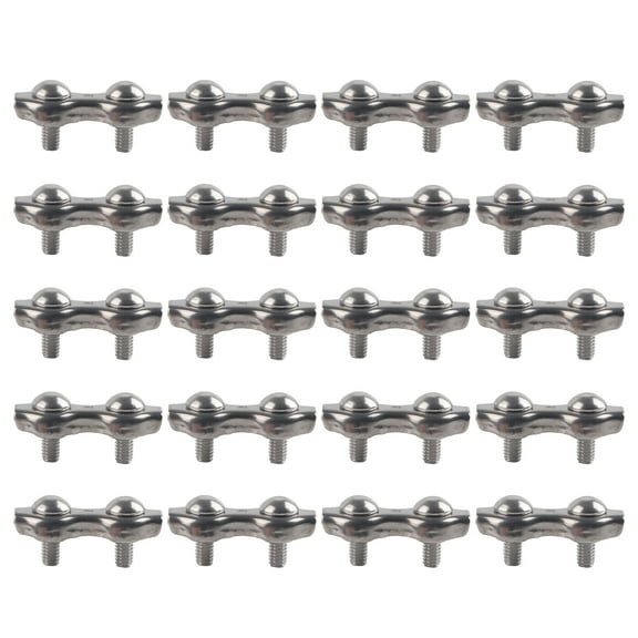 Stainless Steel Cable Clamps,  Grip Caliper Duplex Wire Rope Clips Simple   For Heavy Rigging For Ship For Bare