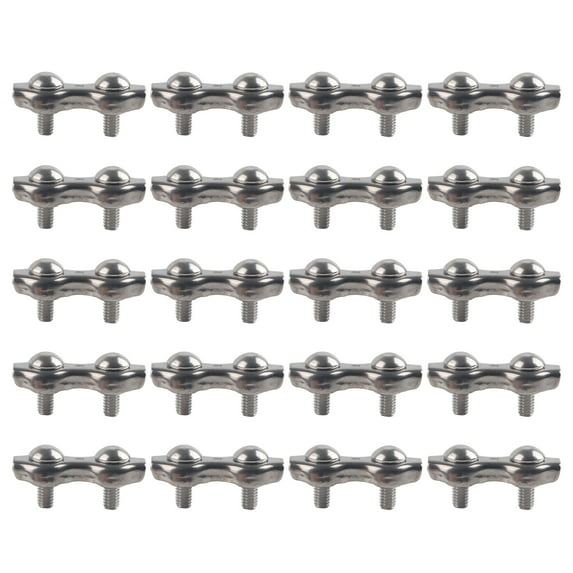 Stainless Steel Cable Clamps, Grip Caliper Duplex Wire Rope Clips Simple For Heavy Rigging For Ship For Bare