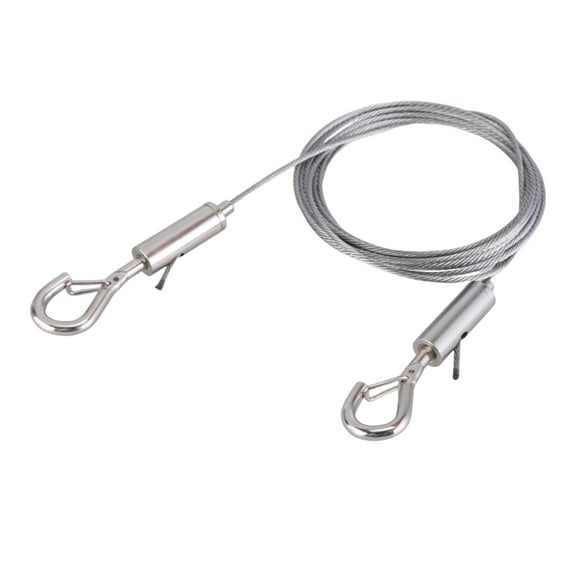 Stainless Steel Cable Hanging set with Adjustable Spring Hook Practical Hanging Cable Heavy Duty for Various Lengths