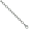 thumbnail image 1 of Stainless Steel Cable Link Chain Bracelet 6 mm, 8 inch, 1 of 1
