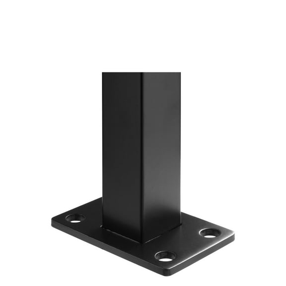 Stainless Steel Cable Railing Post 36 x 1.5 x 1.5 Inch Brushed Black Deck Stair Handrail Kit with Mount Bracket