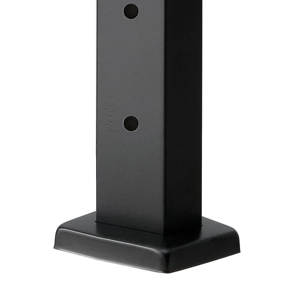Stainless Steel Cable Railing Post 42x1x2 Inch PreDrilled Mounting Bracket Black Deck Stair Handrail Kit 1 Pack