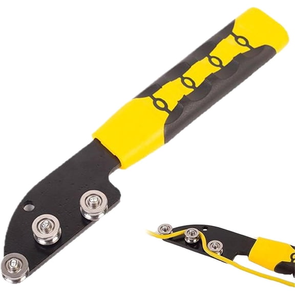 Stainless Steel Cable Straightener Tool, Portable Wire Untwister for Network Cable Electrical Wire Alignment, Durable Time-Saving Multi-Purpose Tool for Electricians Construction Sites Maintenance