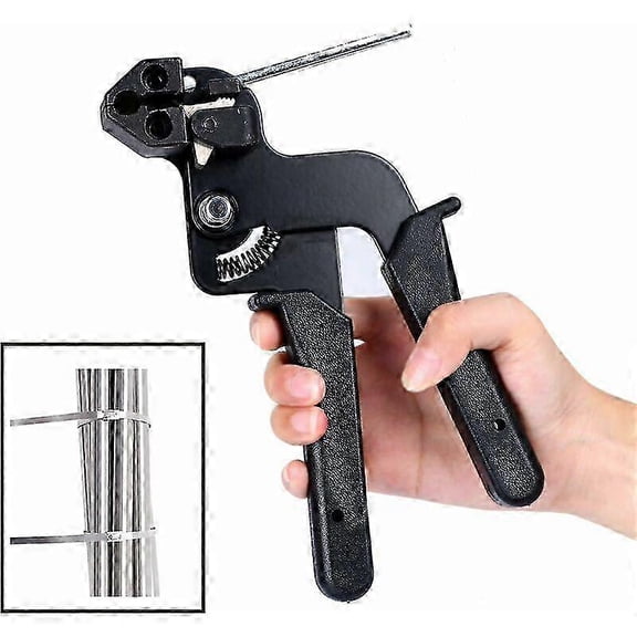 Stainless Steel Cable Tie Pliers, Stainless Steel Cable Tie Tool with Cutting Function, Tightening Gun Tightening Tool
