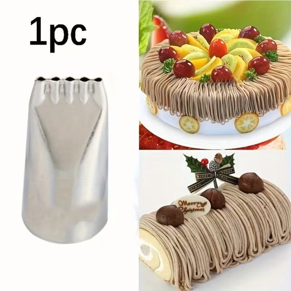 Stainless Steel Cake Decorating Spout - Multifunctional Frosting Applicator for Cupcakes, Meringues, and Cookies