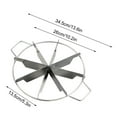 thumbnail image 1 of Stainless Steel Cake Divider Circular Pizza Layered Cutter for Home Baking, Durable and Safe Kitchen Tool, 1 of 5