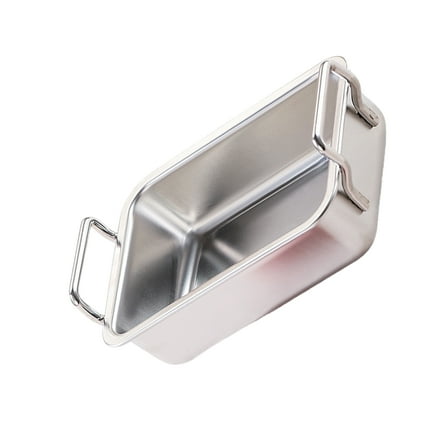 Stainless Steel Cake Pan for Baking Roasting and Cooking Rectangle Oven Tray with Handle Rusts Resistant Bakewares