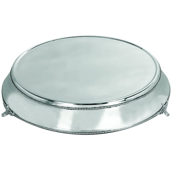 Stainless Steel Cake Plate With Silver Color
