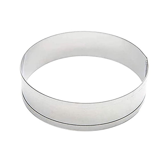 Stainless Steel Cake Ring, Round Tower Ring Mold, Crust Bread Hamburger Baking Tool, Includes 1 Cake Ring