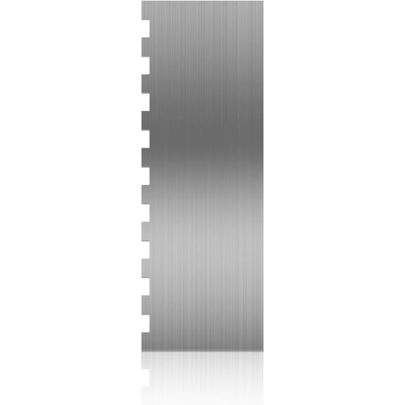 Stainless Steel Cake Scraper Cake Smoother Cake Decorating Comb Double Sided Patterned Edge Stripe Edge Smoother 8.6 Inch Metal Cake Scraper for Mousse Butter Cream Frosting Scraper Pastry Cutter